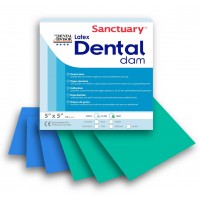 Листы для коффердама детские зеленые Sanctuary Latex Dental dams