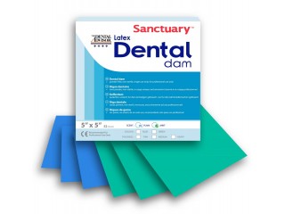 Листы для коффердама детские зеленые Sanctuary Latex Dental dams