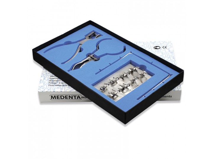 Комплект Раббер Дам Set 8 креплений + 4 инструмента