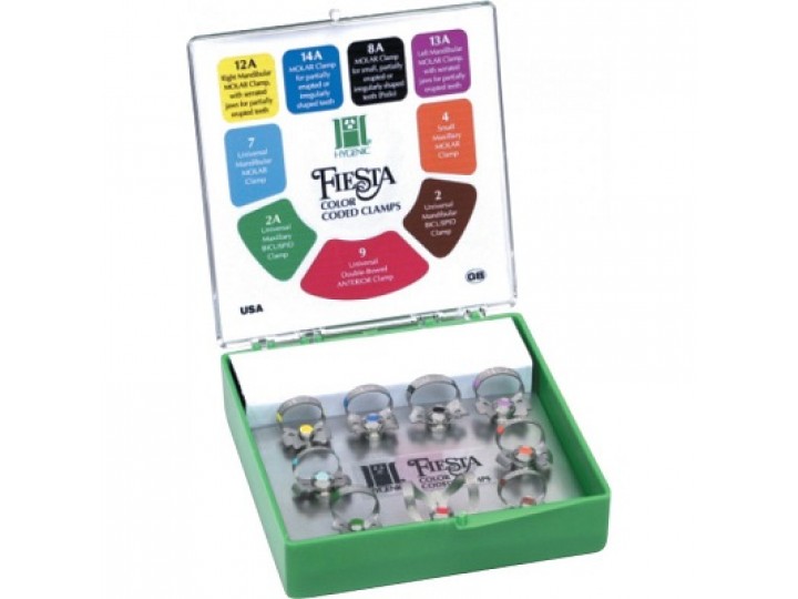 Набор цветокодированных крылатых кламмеров Fiesta 9