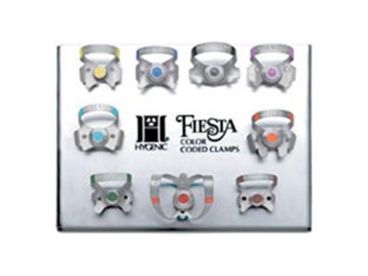 Набор цветокодированных бескрылых кламмеров Fiesta 9