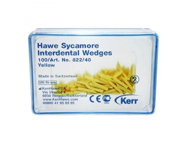 822/40 клинья деревянные желтые Kerr Hawe