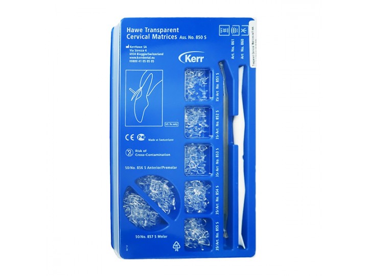 Набор прозрачных цервикальных матриц Cervical Foils Transparent Assortment