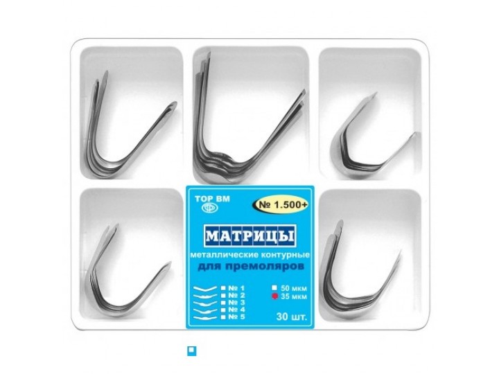 Набор матриц для премоляров 1.500+