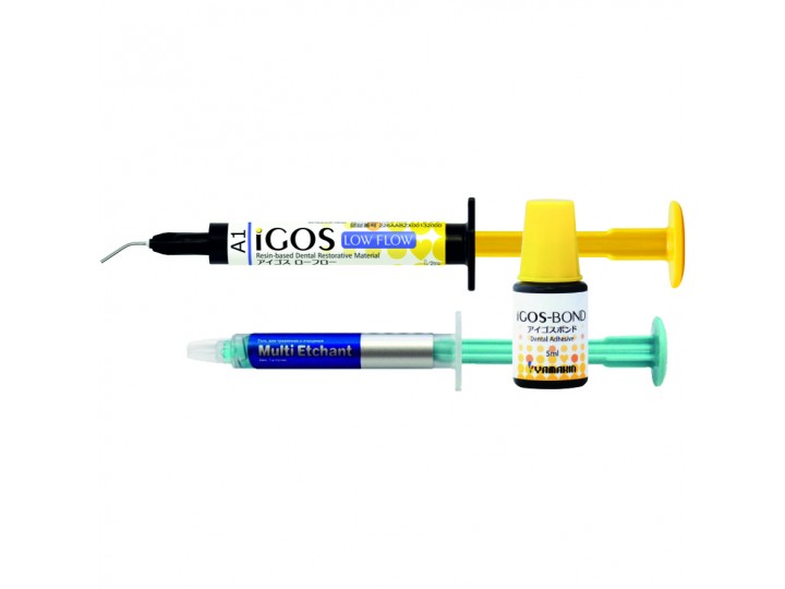 АйГОС Лоу Флоу - iGOS Low Flow (1,5мл), с бондингом iGOS-Bond (5мл) и и гелем для травления Multi Etchant (2мл)