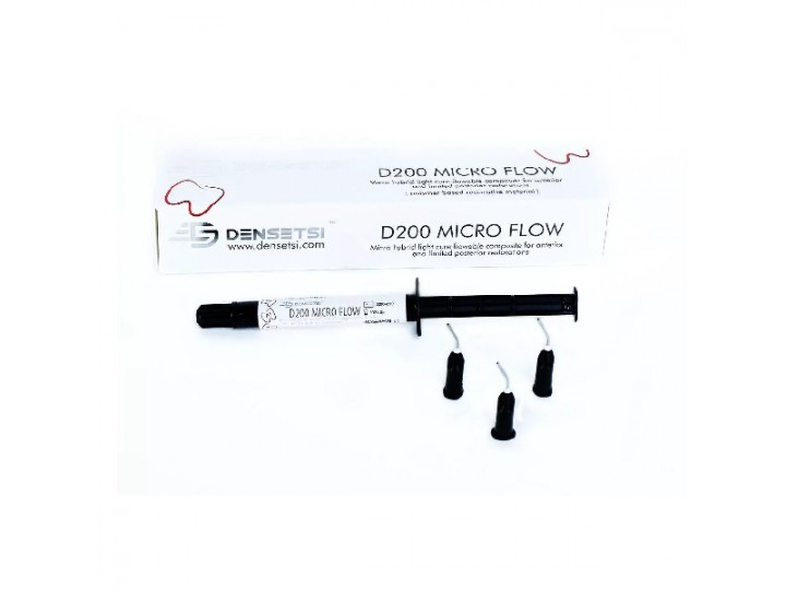 Денсетси Д200 Микро Флоу - Densetsi D200 Micro Flow, First Scientific Dental Materials (1x2мл + 3шт)