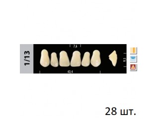Зубы Super Lux 1/13 полный гарнитур, 28 шт.