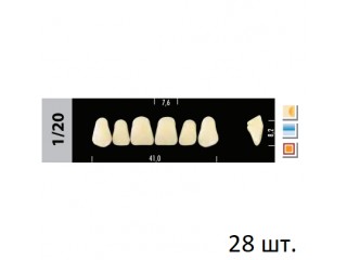 Зубы Super Lux 1/20 полный гарнитур, 28 шт.
