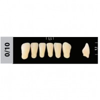 Зубы Super Lux 0/10 фронтальный низ, 6 шт.
