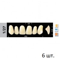 Зубы Super Lux 1/27 фронтальный верх, 6 шт.