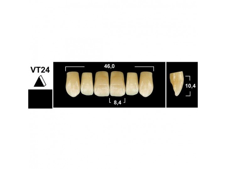 Зубы Tribos VT24 фронтальные верхние