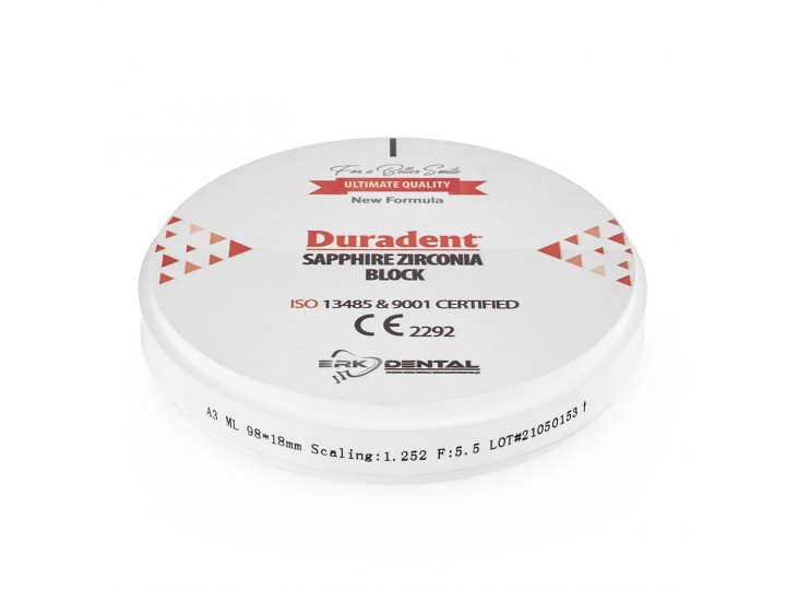 Циркониевые блоки Duradent Sapphire Zircona ML