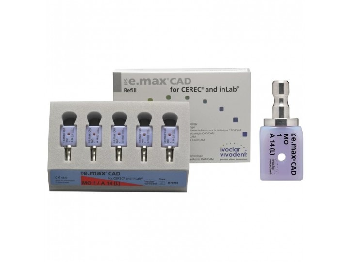 Блоки IPS e.max CAD for CEREC/inLab MO A14 (S) 5 шт