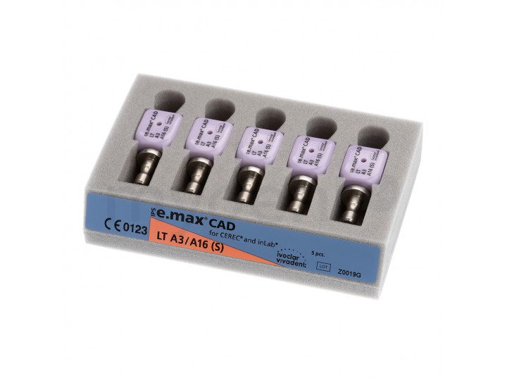 Блоки IPS e.max CAD CER/inLab LT A3 A16 (S) 5 шт