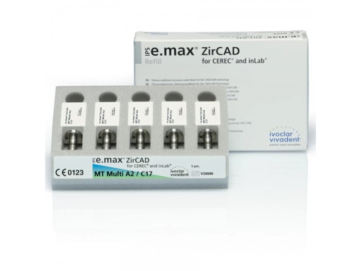 Блоки IPS e.max ZirCAD CER/in.MT Mul C17 5 шт