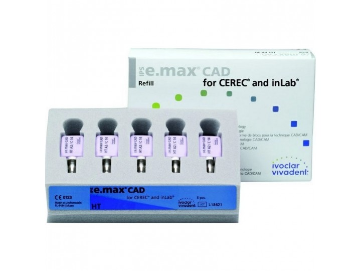 Блоки IPS e.max CAD for CEREC/inLab HT C14 5 шт