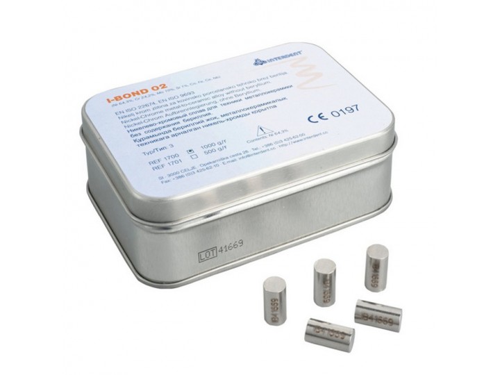 I-Bond 02 - металл (сплав) для керамики, никель-хром, 1 кг