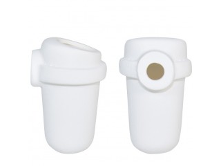 Тигель керамический Дегусса с крышкой