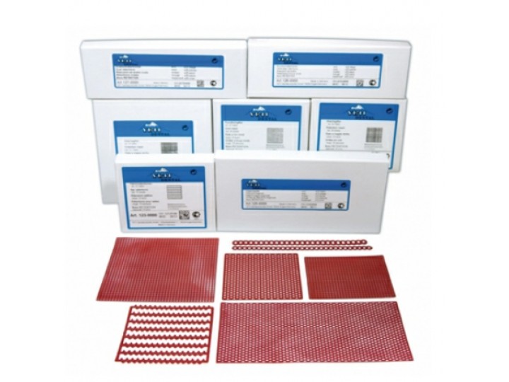 Ретенции с круглыми отверстиями с каймой восковые, 25 шт