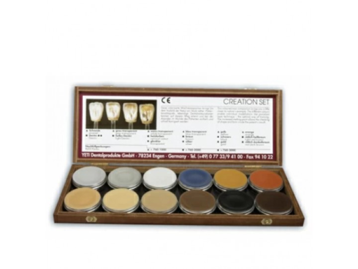 Набор воска для натуральных восковых реконструкцийй Creation, 12 баночек по 8 г.