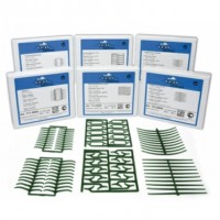 Кламмеры кольцевые прямые восковые, 10 пластин.