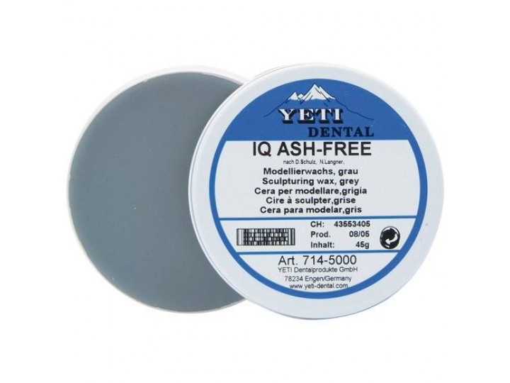 Воск моделировочный IQ Ash-free, жестяная банка 45 г.